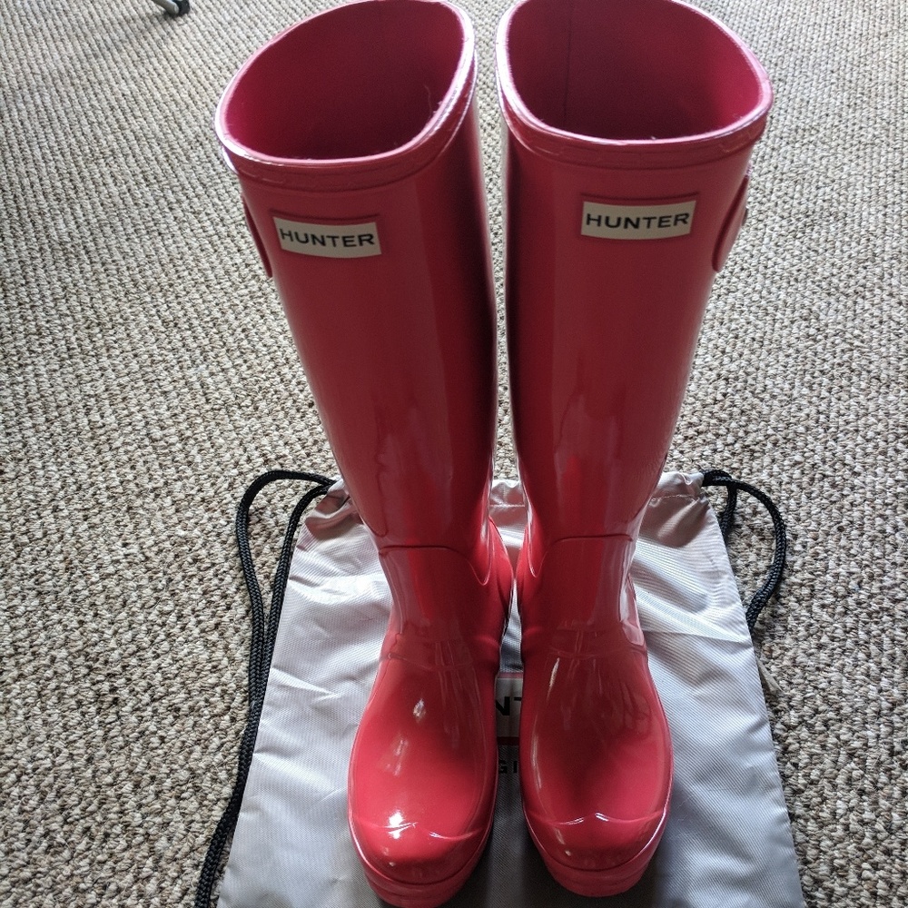 Hunter original gloss tall rain boot